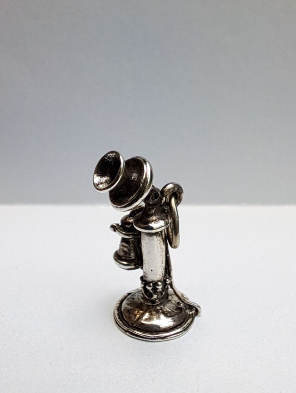 Vintage Style Phone BEAU Sterling Silver Charm